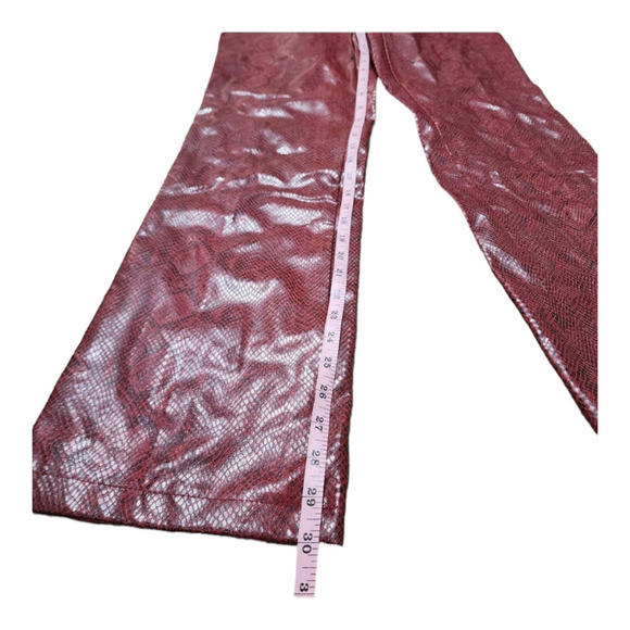 Y2K dead stock new snake print pants vintage vegan leather size 7 - Picture 9 of 10